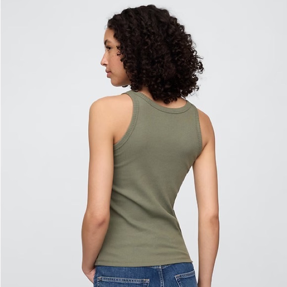 GAP Mesculan Green Scoopneck Ribbed Tank Top—BRAND NEW, NEVER WORN! - Picture 2 of 6